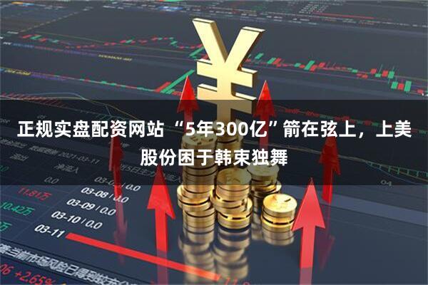 正规实盘配资网站 “5年300亿”箭在弦上，上美股份困于韩束独舞